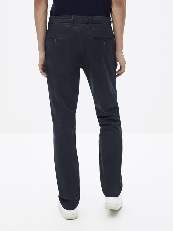 Celio Tmavomodré chino nohavice Celio Pobelt