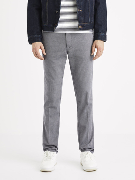 Celio Šedé chino nohavice Celio Rouan