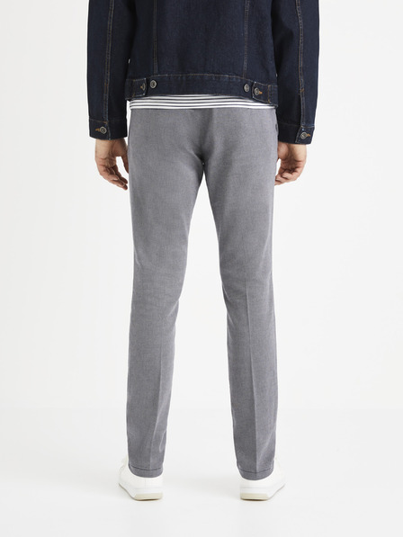 Celio Šedé chino nohavice Celio Rouan