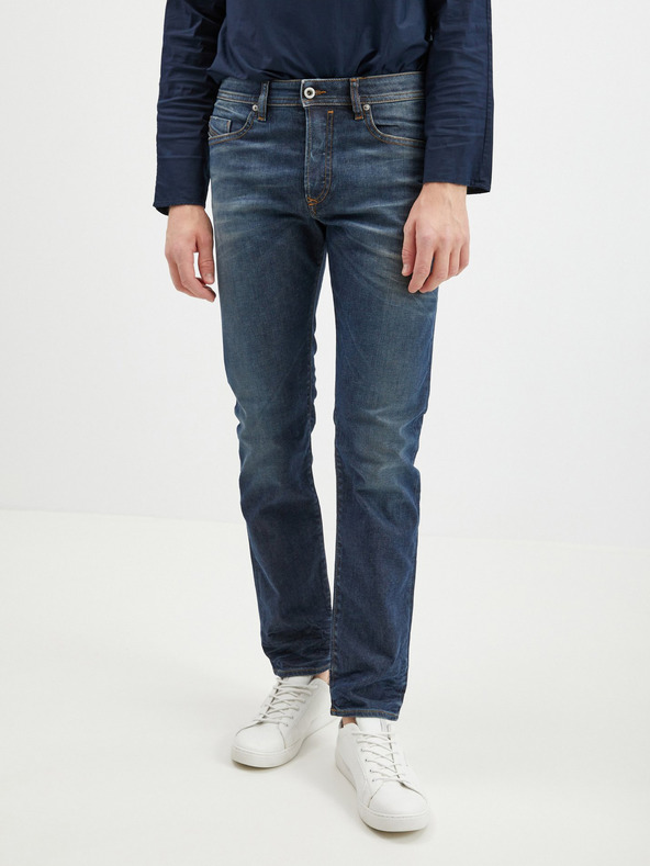 Diesel Diesel Tmavomodré pánske džínsy slim fit strihu