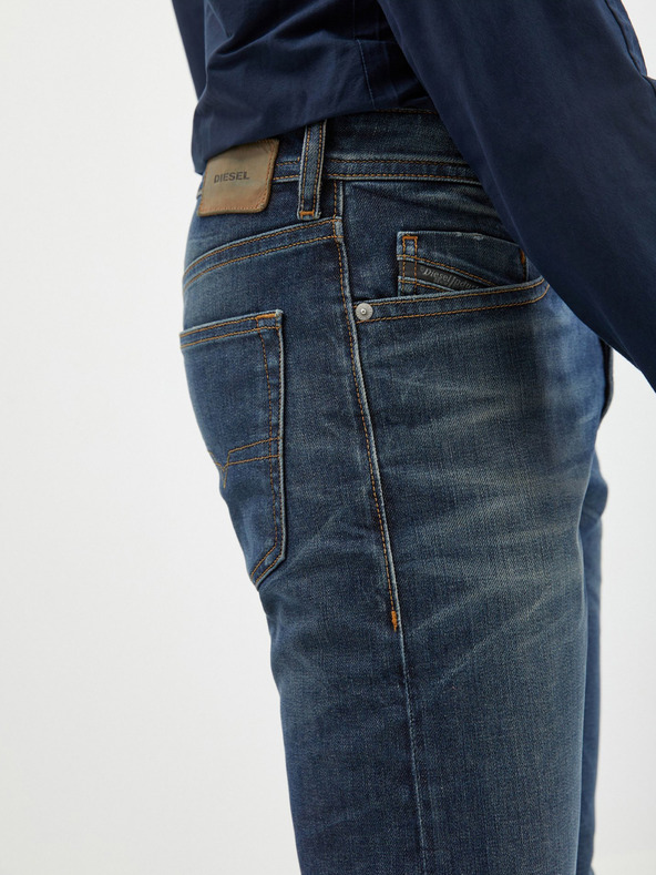 Diesel Diesel Tmavomodré pánske džínsy slim fit strihu