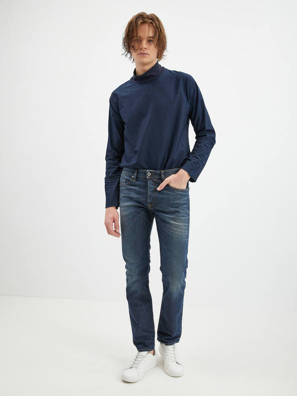 Diesel Diesel Tmavomodré pánske džínsy slim fit strihu