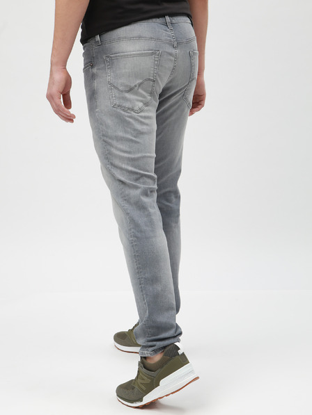 Jack & Jones Svetlošedé slim fit džínsy s vyšívaným efektom Jack & Jones Glenn
