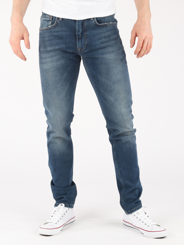 Pepe Jeans Tmavomodré pánske slim fit džínsy Pepe Jeans Stanley
