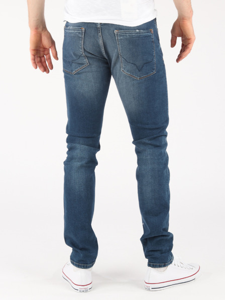 Pepe Jeans Tmavomodré pánske slim fit džínsy Pepe Jeans Stanley