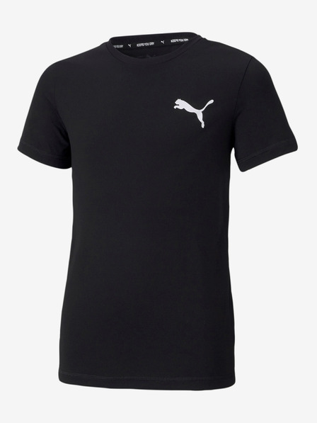 Puma Čierne chlapčenské športové tričko Puma Active
