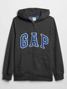 GAP Detská mikina s logom a fleece GAP