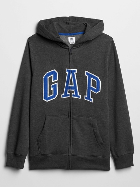 GAP Detská mikina s logom a fleece GAP