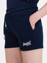 SuperDry Tmavomodré dámske teplákové šortky SuperDry