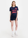 SuperDry Tmavomodré dámske teplákové šortky SuperDry