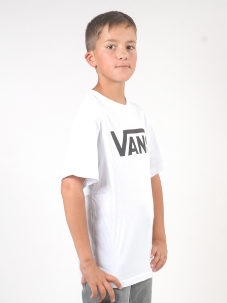 Vans Detské tričko s krátkym rukávom Vans CLASSIC bielo-čierne - biele