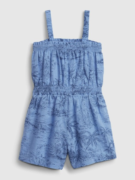 GAP Baby ľanový vzorovaný overal GAP
