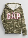 GAP Detská mikina army GAP logo