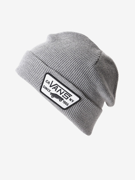 Vans Svetlošedá detská rebrovaná zimná čiapka Vans Milford