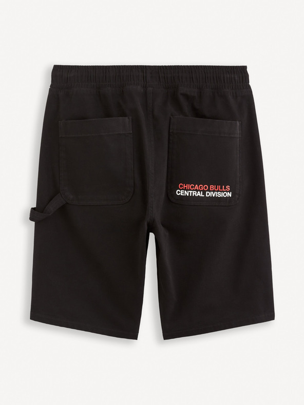 Celio Čierne pánske šortky Celio NBA Chicago Bulls