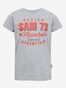 Sam 73 Svetlosivé chlapčenské pruhované tričko SAM 73 Janson