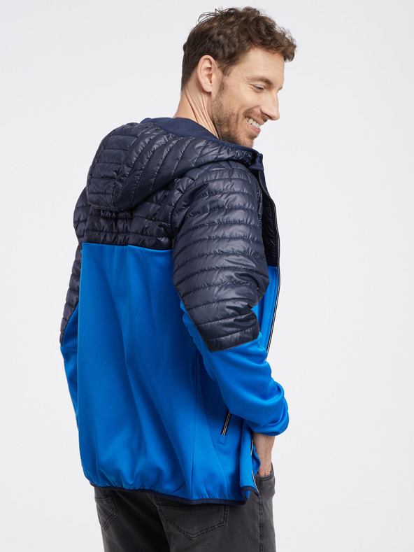 Sam 73 Čierno-modrá pánska ľahká prešívaná bunda SAM 73 Vader