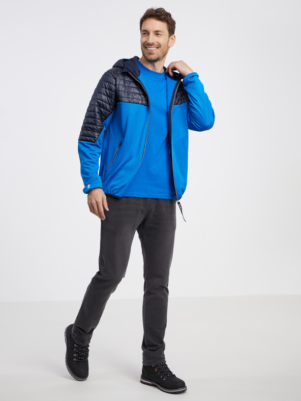 Sam 73 Čierno-modrá pánska ľahká prešívaná bunda SAM 73 Vader