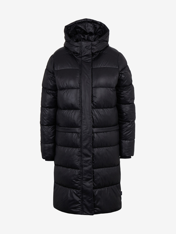 Sam 73 Čierny dámsky zimný prešívaný kabát SAM 73