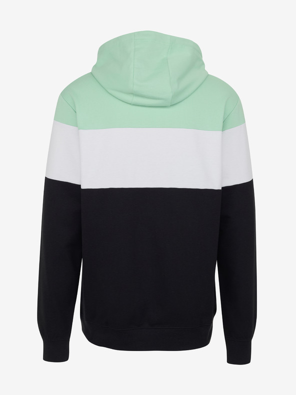 Sam 73 Zeleno-čierna pánska mikina s kapucňou SAM 73 Gerado