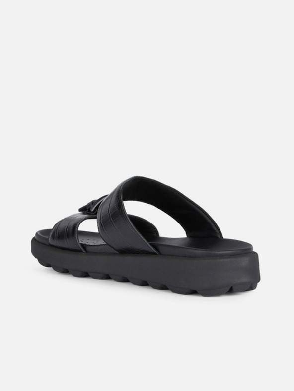 Geox Čierne pánske šľapky Geox Spherica Ec6