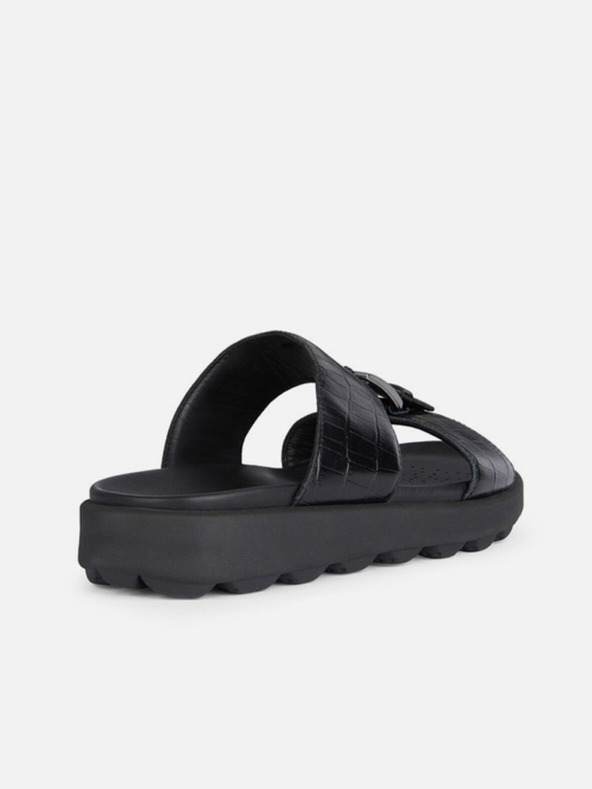 Geox Čierne pánske šľapky Geox Spherica Ec6