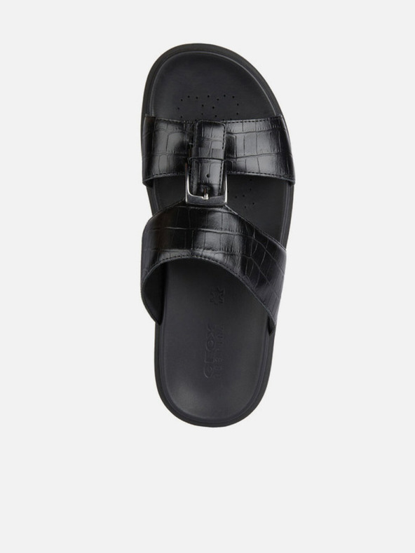 Geox Čierne pánske šľapky Geox Spherica Ec6