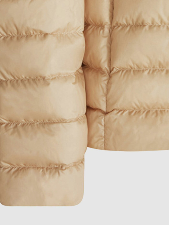 Geox Hnedá dámska páperová bunda Geox Jaysen