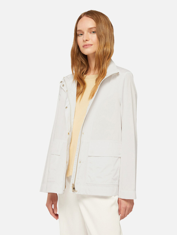 Geox Biela dámska bunda Geox Dandra