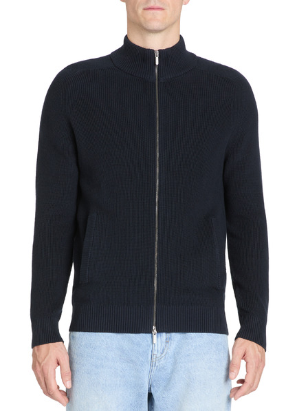 Celio Tmavo modrý kardigan na zips Celio Jeshintano