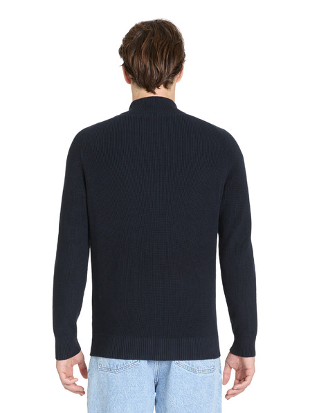 Celio Tmavo modrý kardigan na zips Celio Jeshintano