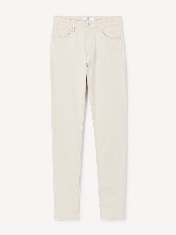 Celio Béžové pánske slim nohavice Celio Jofive 30