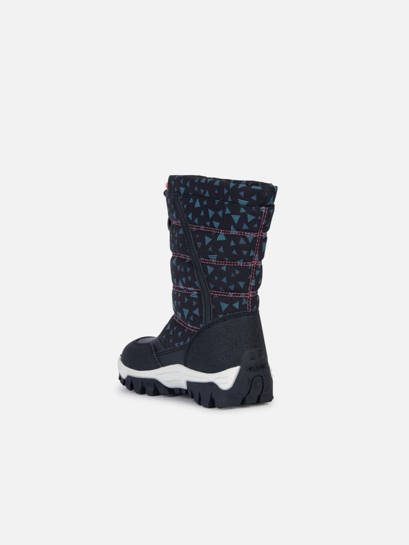 Geox Čierna dievčenská zimná obuv Geox Himalaya B Ab