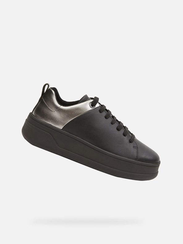Geox Čierne dámske tenisky Geox Spherica Ecub-2