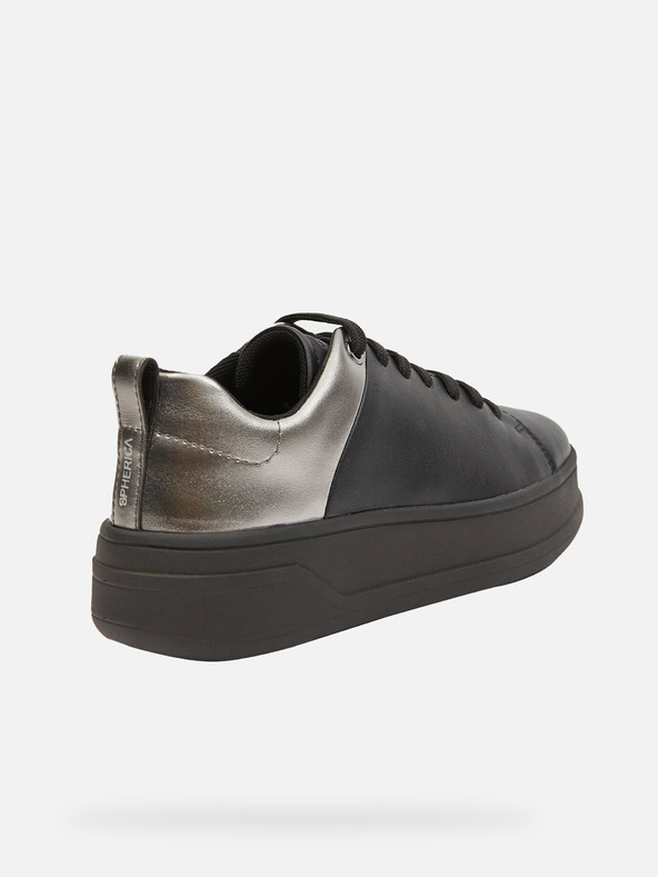 Geox Čierne dámske tenisky Geox Spherica Ecub-2