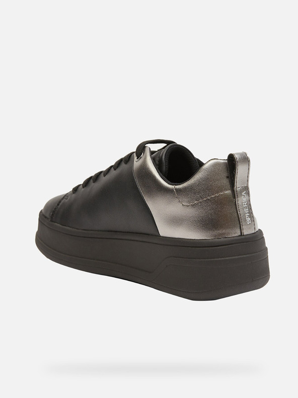 Geox Čierne dámske tenisky Geox Spherica Ecub-2