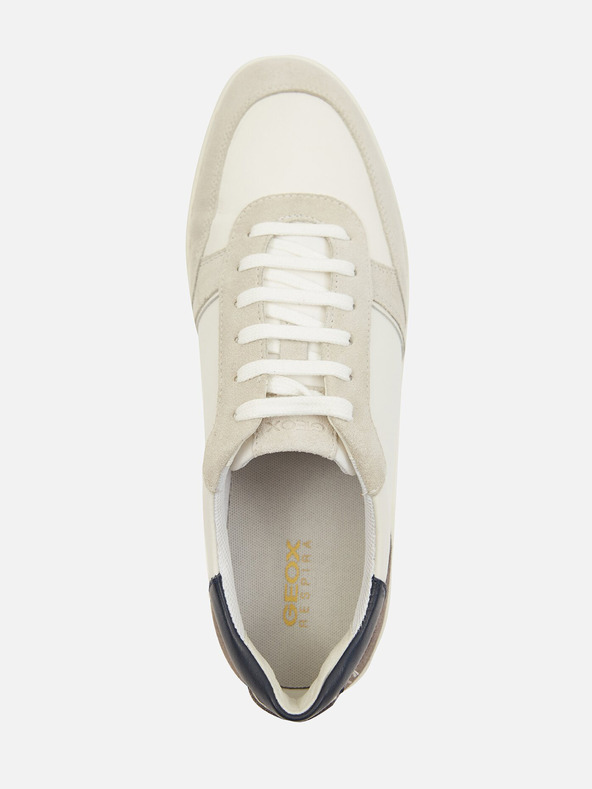 Geox Krémové pánske tenisky Geox Avola