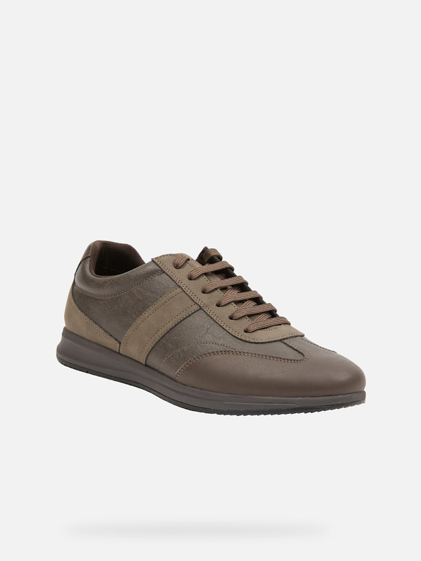 Geox Hnedé pánske tenisky Geox Avery