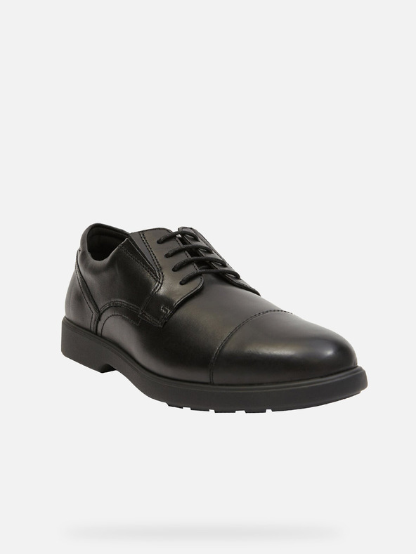 Geox Čierne pánske spoločenské topánky Geox Spherica Ec11