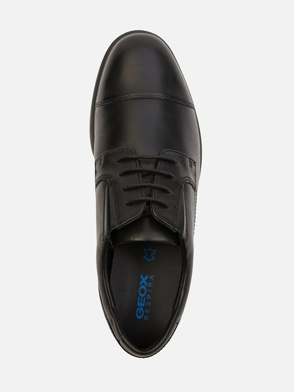 Geox Čierne pánske spoločenské topánky Geox Spherica Ec11