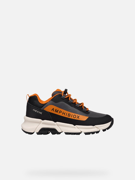 Geox Tmavosivé chlapčenské tenisky Geox Flexyper Plus