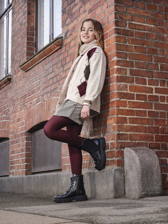 Geox Čierna dievčenská členková obuv Geox Maquinnerns