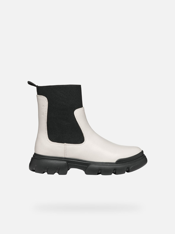 Geox Krémová dievčenská členková obuv Geox Junette