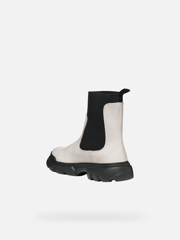 Geox Krémová dievčenská členková obuv Geox Junette