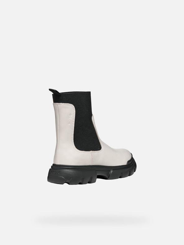 Geox Krémová dievčenská členková obuv Geox Junette