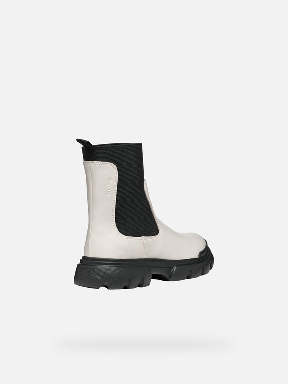 Geox Krémová dievčenská členková obuv Geox Junette