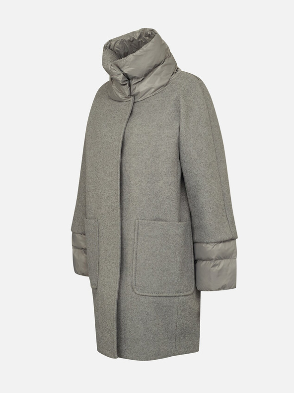 Geox Šedý dámsky kabát Geox Diamanta