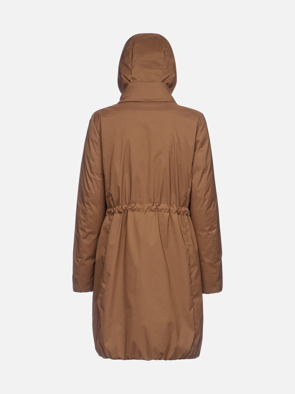 Geox Hnedý dámsky kabát Geox Eleana