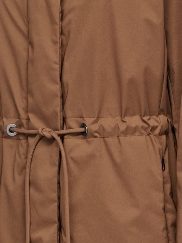 Geox Hnedý dámsky kabát Geox Eleana