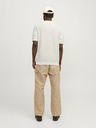 Jack & Jones Béžová pánska polokošeľa Jack & Jones Mykonos